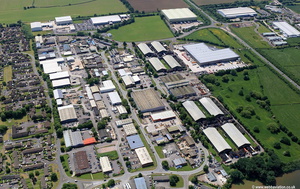 Bowerhill Estate Melksham Wiltshire, SN12 6QU   Wiltshire aerial photograph