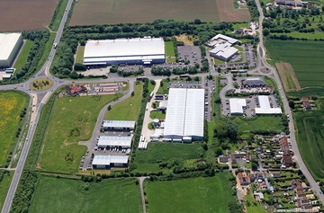Hampton Park West,  Melksham Wiltshire aerial photograph