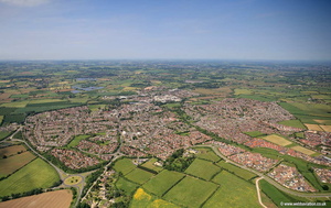 Melksham Wiltshire aerial photograph