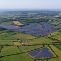 Solar Farm at Redstocks near Melksham Wiltshire,   aerial photograph