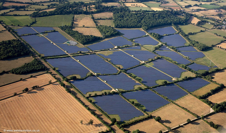  Solar Farm at Redstocks near Melksham aerial photograph
