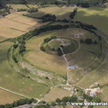 Old Sarum Wiltshire England aerial photo