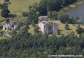 Old Wardour Castle  Wiltshire  aerial photo