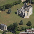 Old Wardour Castle  Wiltshire  aerial photo