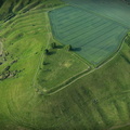 Oliver's Castle hill fort  Wiltshire,   aerial photograph