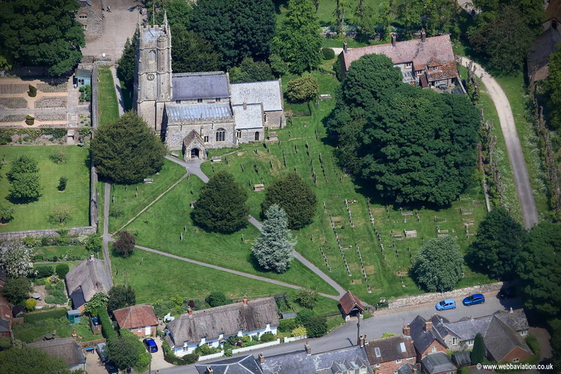  St James's Church  Avebury   aerial photograph