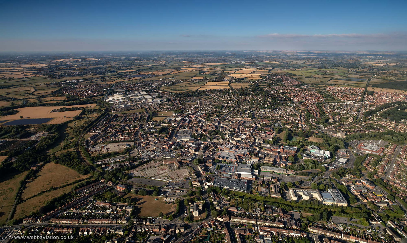 Trowbridge Wiltshire aerial photograph