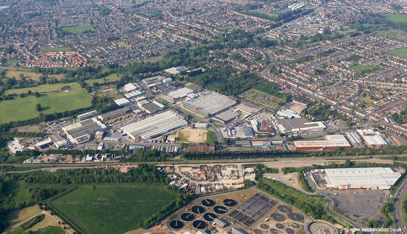Cheney Manor Industrial Estate Swindon  aerial photograph
