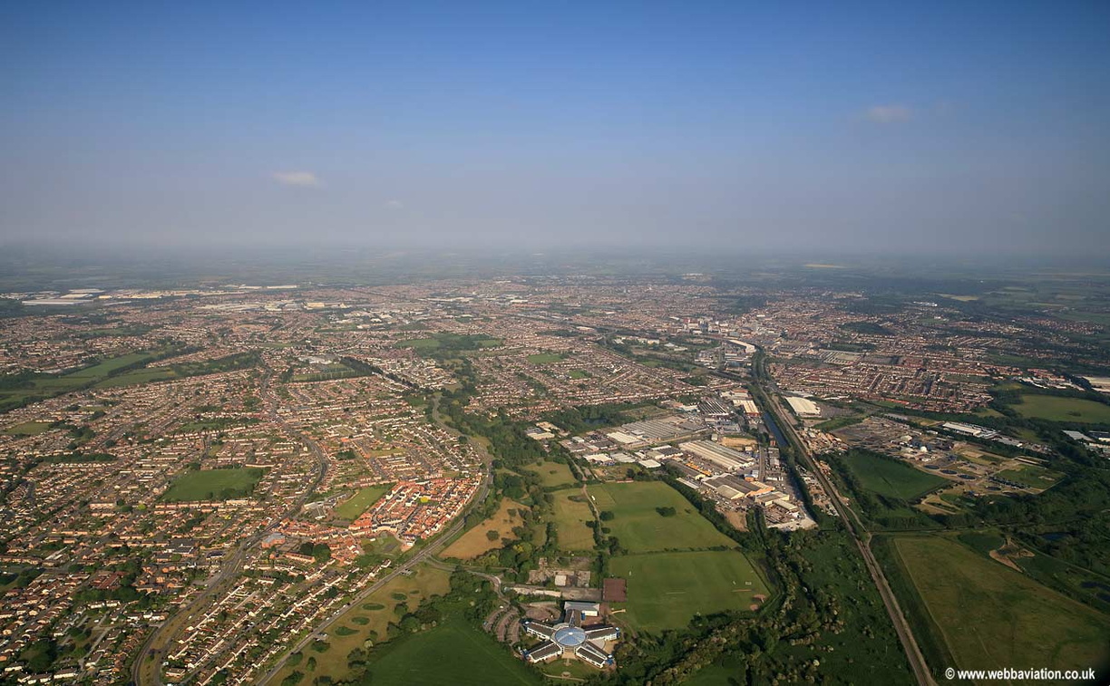  Swindon  Panoramic aerial photograph