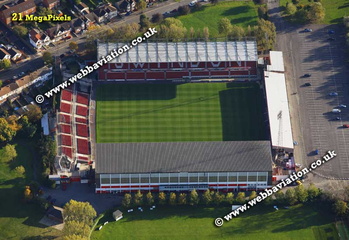  County Ground stadium Swindon, aerial photograph 