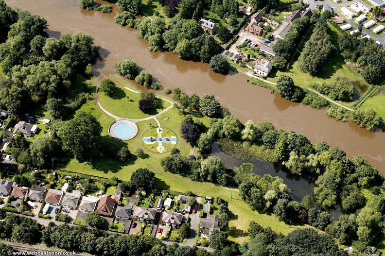 Riverside North Park Bewdley from the air