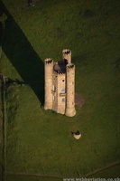 Broadway Tower folly Broadway Hill, Worcestershire aerial photograph 