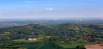 Clent Hills Warwickshire  from the air
