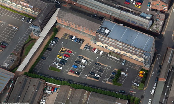   Victoria Carpet works Kidderminster from the air