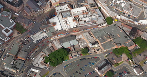  Worcester Street Kidderminster town centre  from the air