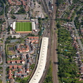 Kidderminster Town railway station from the air