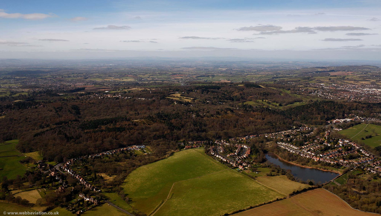  The Lickey Hills Worcestershire  from the air