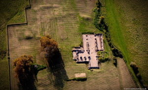 Bordesley Abbey Worcestershire from the air