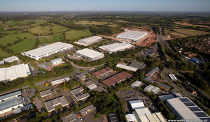 Moons Moat North Industrial Estate, Redditch from the air