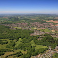 Pitcher Oak Wood Redditch Worcestershire  aerial photograph