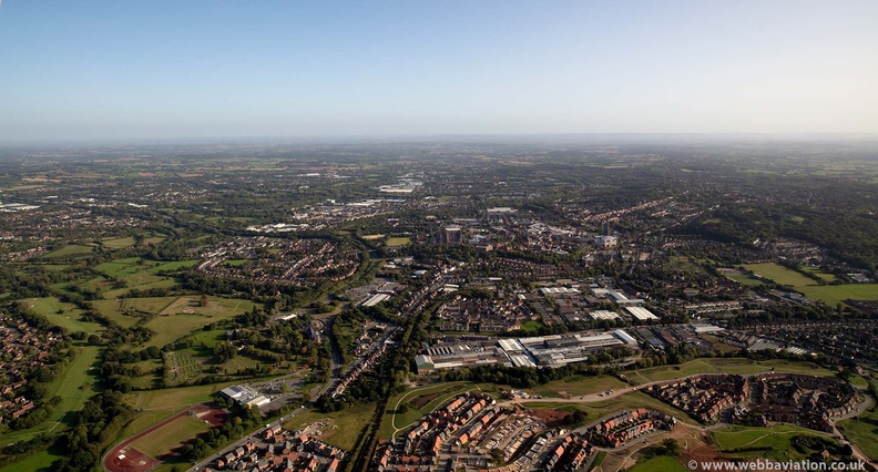 Redditch from the air