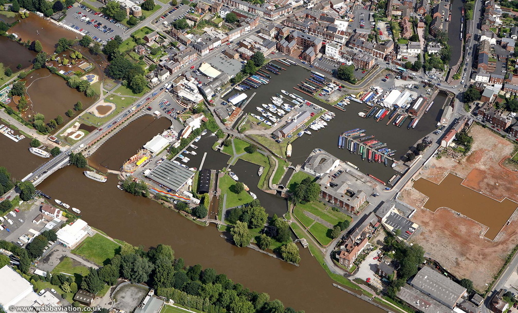 Stourport-on-Severn  from the air
