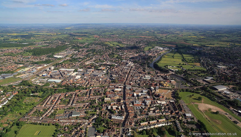 Worcester from the air