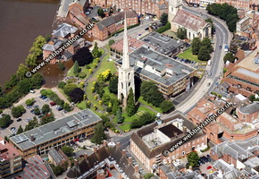 Worcester  Worcestershire aerial photograph 