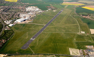 Cambridge Airport from the air