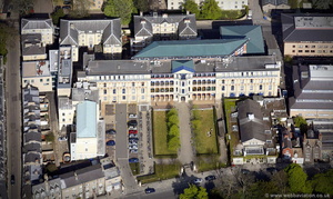 Cambridge Judge Business School from the air