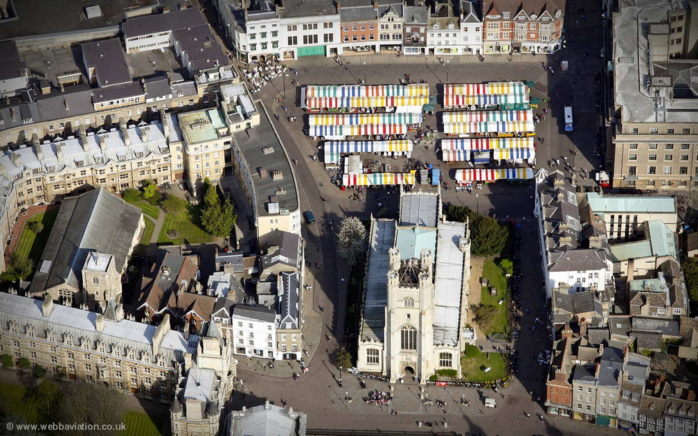 St Mary the Great's Church  from the air 
