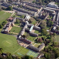 Jesus College Cambridge  from the air