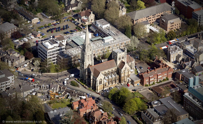  Our Lady and the English Martyrs Church Cambridge  from the air