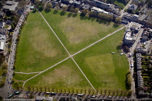Parker's Piece Cambridge from the air