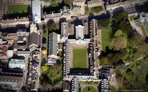 Peterhouse, Cambridge  from the air