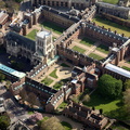 St John's College, Cambridge from the air