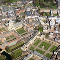 Trinity College, Cambridge University  from the air 