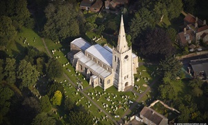 St Mary's Church , Godmanchester   from the air