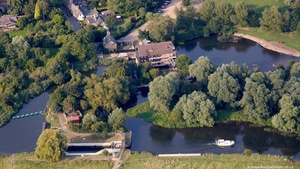 Houghton Mill Cambridgeshire  from the air