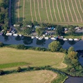 Wyton Moorings  on the River Great Ouse   from the air