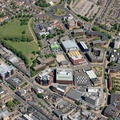 Peterborough city centre  from the air