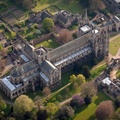 Peterborough Cathedral from the air