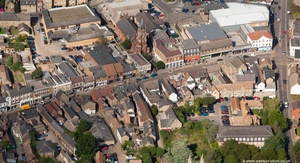 High Street St Neots from the air