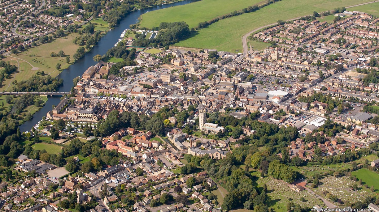 St Neots  from the air