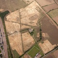 archaeology dig in St Neots  from the air