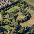Eaton Socon Castle,The Hillings, Castle Hills  from the air