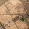 archaeology dig in St Neots  from the air