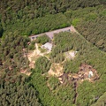 Bewilderwood woodland visitor attraction in Cheshire  from the air