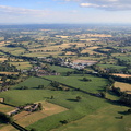  Cheshire plain with the Village of Hampton Heath in the foreground  from the air