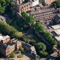 Chester city walls from the air